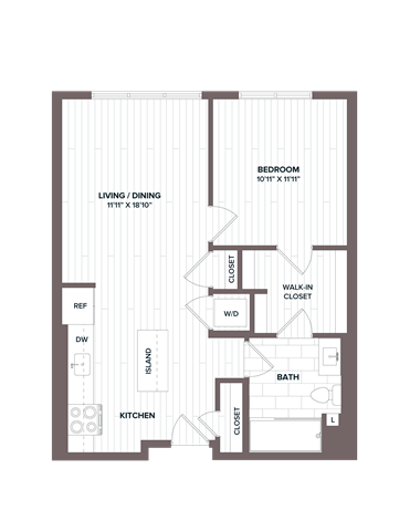 floorplan image of apartment 507